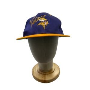Team NFL Minnesota Vikings NFL Vintage Snapback Hat Cap Purple Gold Unisex OSFA